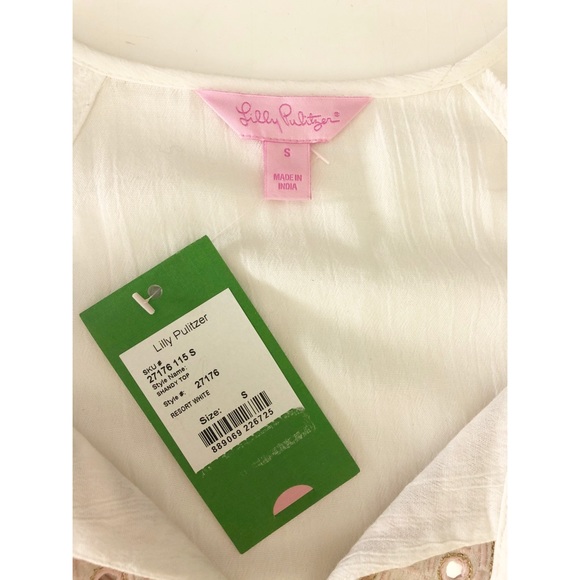 • Lilly Pulitzer Shandy Top in Resort White/NWT - Picture 5 of 8